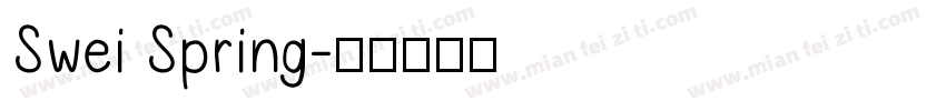 Swei Spring字体转换